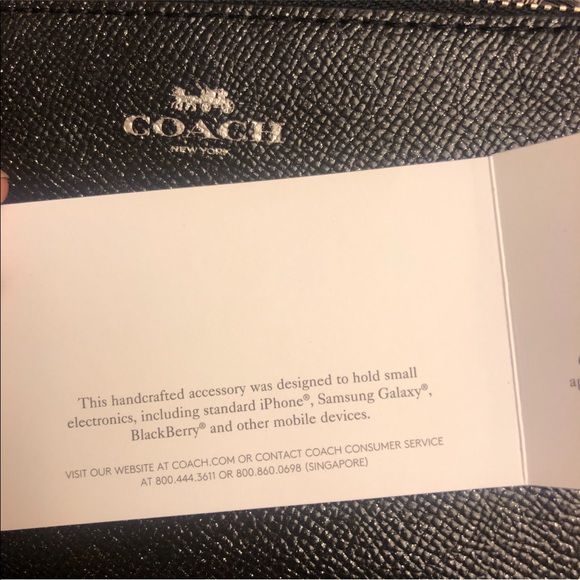 Coach Leather Glitter Corner Zip Wristlet - Picture 2 of 8